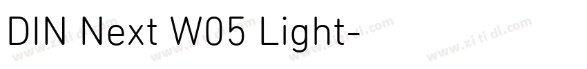 DIN Next W05 Light字体转换
